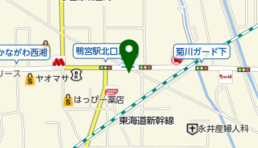 toto取扱 さがみ信用金庫鴨宮支店の地図画像