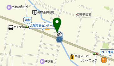 toto取扱 甲府信用金庫湯村支店の地図画像