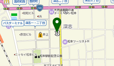 toto取扱 松本信用金庫本町支店の地図画像