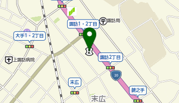 toto取扱 諏訪信用金庫上諏訪支店の地図画像