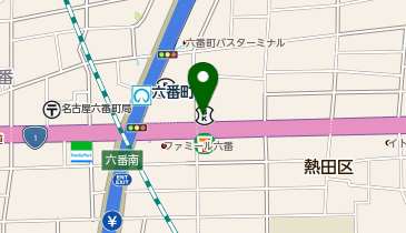 toto取扱 愛知信用金庫六番町支店の地図画像