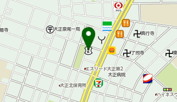 toto取扱 大阪信用金庫大正支店の地図画像