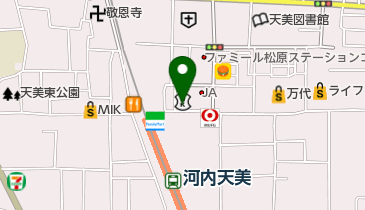 toto取扱 大阪信用金庫天美支店の地図画像