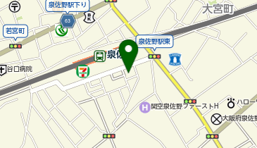 toto取扱 大阪信用金庫泉佐野支店の地図画像