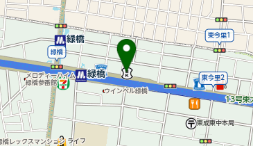 toto取扱 大阪シティ信用金庫 東成支店の地図画像