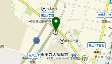 toto取扱 福岡信用金庫馬出支店の地図画像