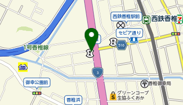 toto取扱 福岡信用金庫香椎支店の地図画像