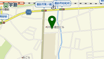 toto取扱 福岡ひびき信用金庫豊前支店の地図画像