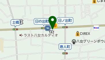 toto取扱 筑後信用金庫八女支店の地図画像