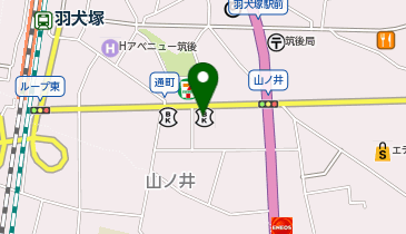 toto取扱 筑後信用金庫羽犬塚支店の地図画像