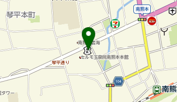 toto取扱 熊本信用金庫南熊本支店の地図画像