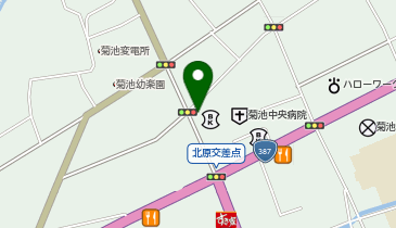 toto取扱 熊本第一信用金庫菊池支店の地図画像