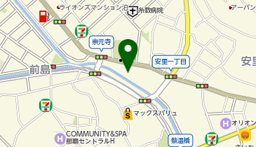 toto取扱 コザ信用金庫安里支店の地図画像