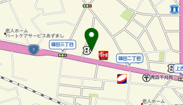 toto取扱 青い森信用金庫篠田支店の地図画像