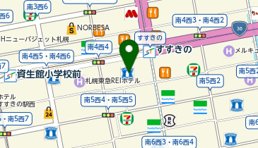 GiGOココノススキノの地図画像