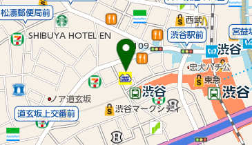ダイニングダーツバーBee 渋谷店の地図画像
