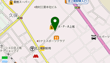 アピナ上尾店の地図画像