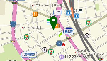クローバー十三の地図画像