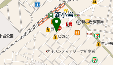 D.trial新小岩店の地図画像