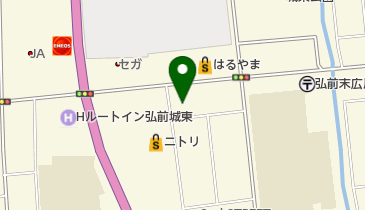 カラオケ合衆国 弘前城東店の地図画像
