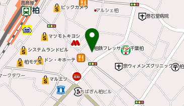 UP柏東口の地図画像