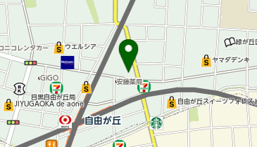 UP自由ヶ丘の地図画像