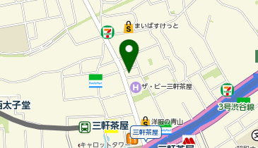 三軒茶屋Deepの地図画像