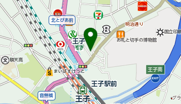 UP王子の地図画像