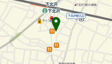 Darts しもきたの地図画像