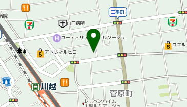 bucket川越店の地図画像