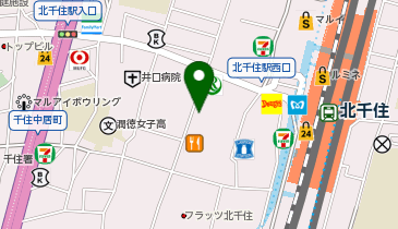 宴 UTAGE 北千住の地図画像