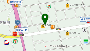 快活CLUB 郡山桑野店の地図画像