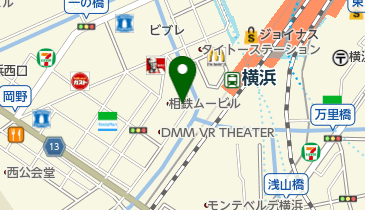 JACK 横浜店の地図画像