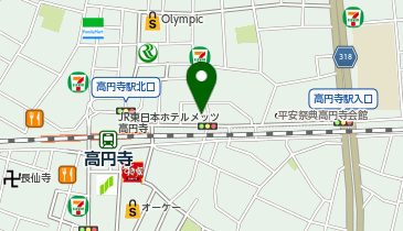 JACK 高円寺店の地図画像