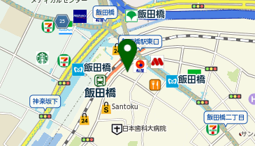 JACK 飯田橋店の地図画像