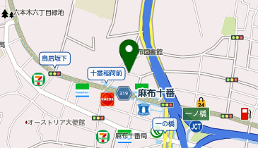 JACK 麻布十番店の地図画像