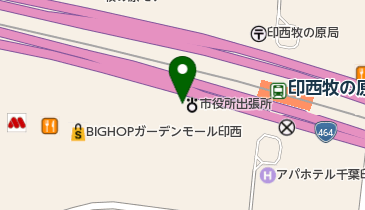 カラオケBanBan印西ビッグホップ店の地図画像
