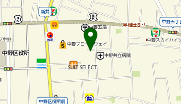 SUNS 中野店の地図画像