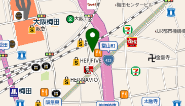 Darts Shop TiTO 大阪梅田店の地図画像