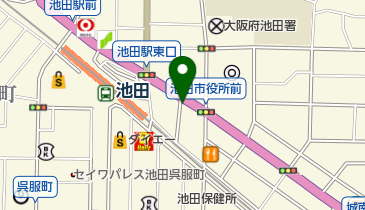 ダーツカフェバー「おかやん」の地図画像