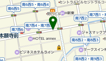 札幌アイドルカフェの地図画像