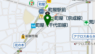 町屋 Zoooooの地図画像
