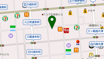Bunny's poker clubの地図画像