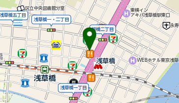 ダーツバー SWAMP 浅草橋店の地図画像