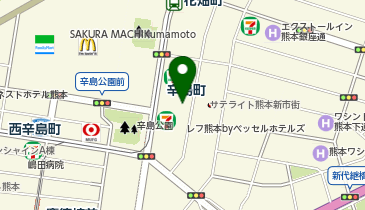 ZINO 熊本下通店の地図画像