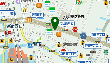 ダーツハイブ新宿靖国通り店の地図画像