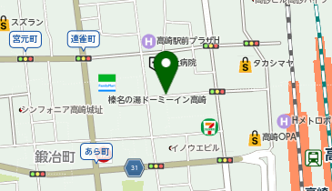 JACK in the BOX 高崎の地図画像