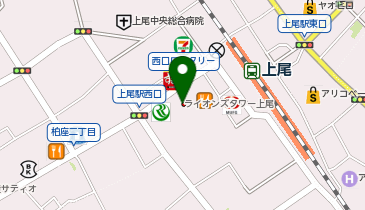 上尾BLACKの地図画像