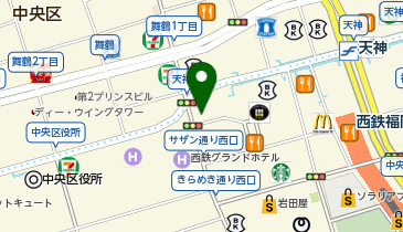 ダーツハイブ福岡天神店の地図画像