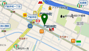 ZINO 門前仲町店の地図画像